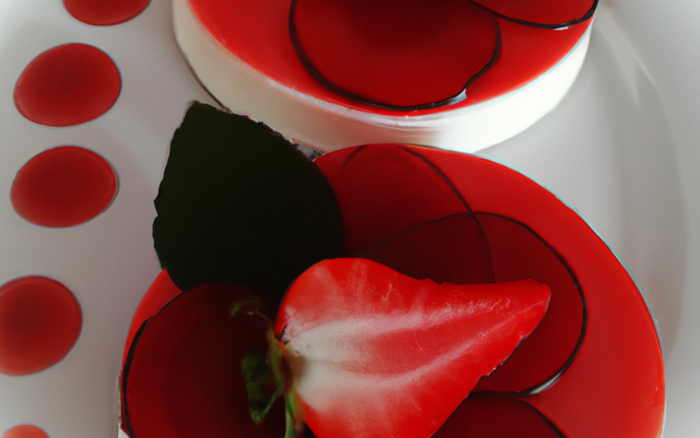 Bavarois aux fraises double saveur