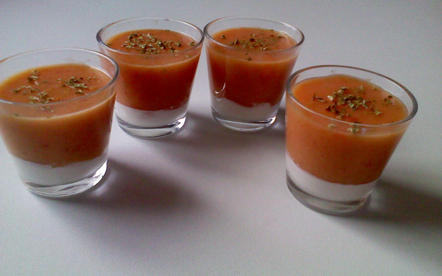 Verrines fraiches à la provencales