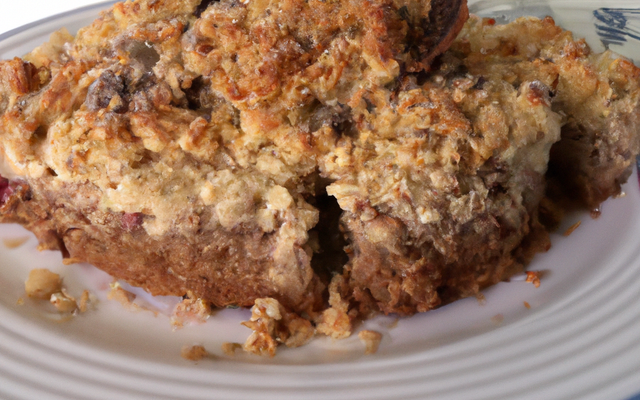 Gâteau crumble poires et chocolat