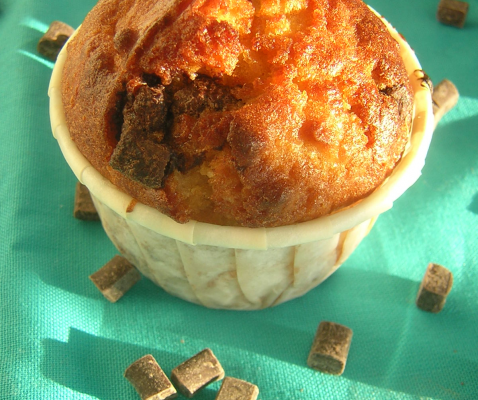 Muffins poire, chocolat noir