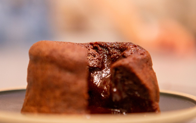 Cœur coulant chocolat noir & fleur de sel