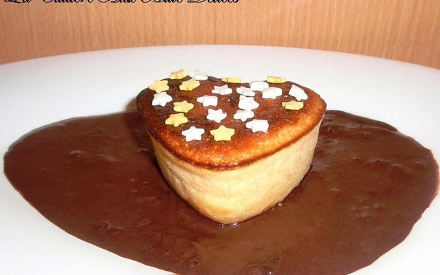 Cœur coulant au chocolat blanc