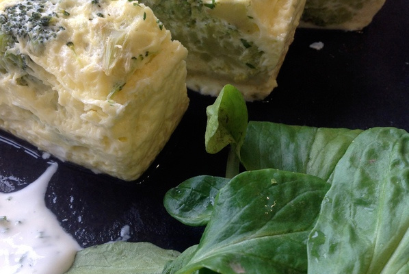 Flan de brocoli au micro-ondes