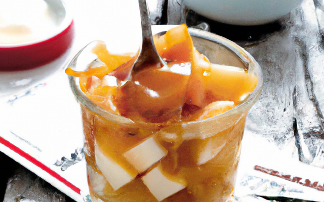 Verrine aux pommes caramélisées