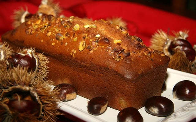 Cake à la farine de châtaignes