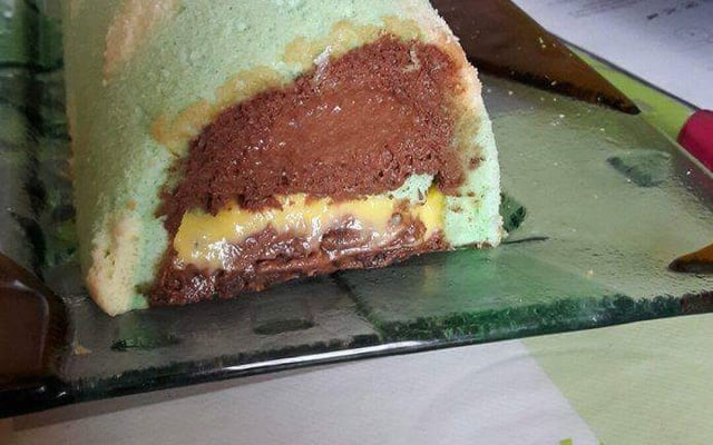 Bûche de Noël Chocolat Citron aux parfums de menthe