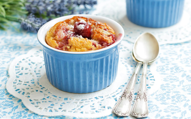 Mini-clafoutis aux cerises