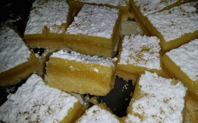 Carrés au citron maison