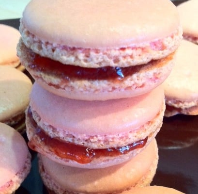 Macarons à la fraise