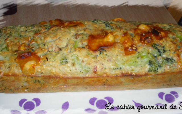 Moelleux aux brocolis, sésame, comté