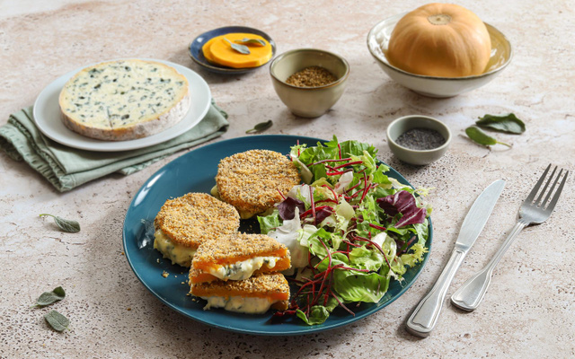 Cordon bleu de Butternut à la Fourme d’Ambert AOP
