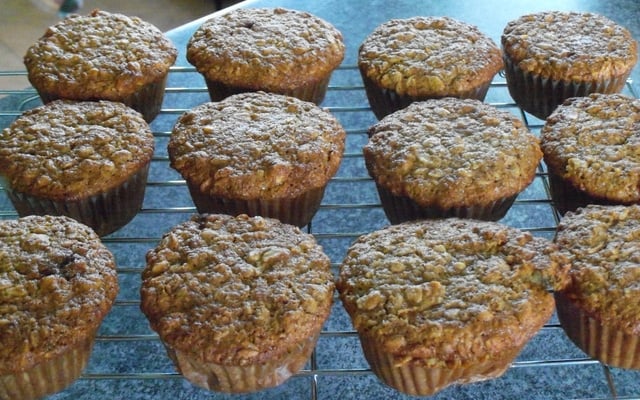 Muffins aux carottes et noix