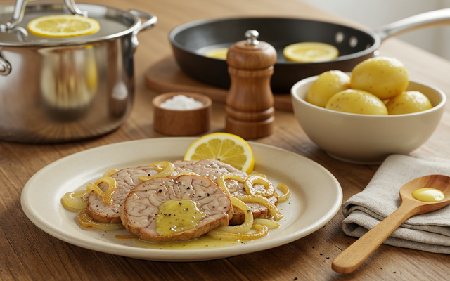 Cervelle de porc facile