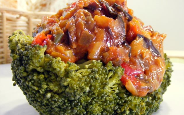 Brocolis farcis à la ratatouille