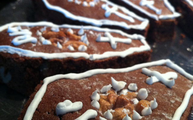 Halloween dead brownies