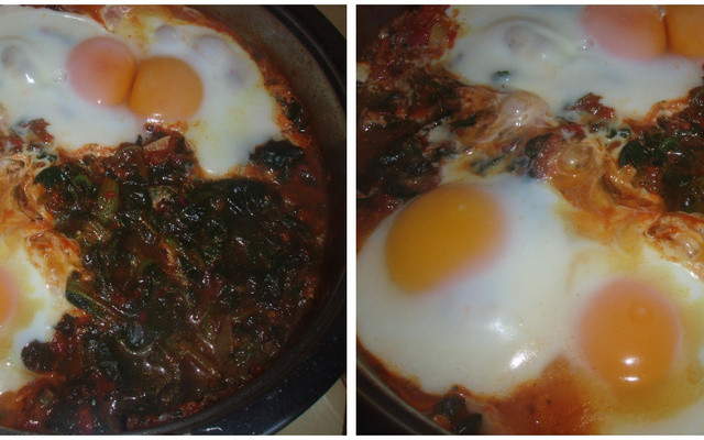 Épinards à la sauce tomate