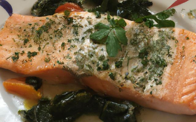 Côtelette de saumon mi-fumé à la Normande