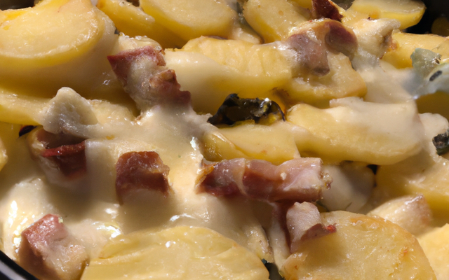 Tartiflette à la mode périgourdine
