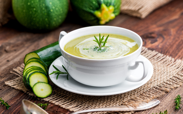 Soupe de Courge Butternut à la coriandre Fraîche