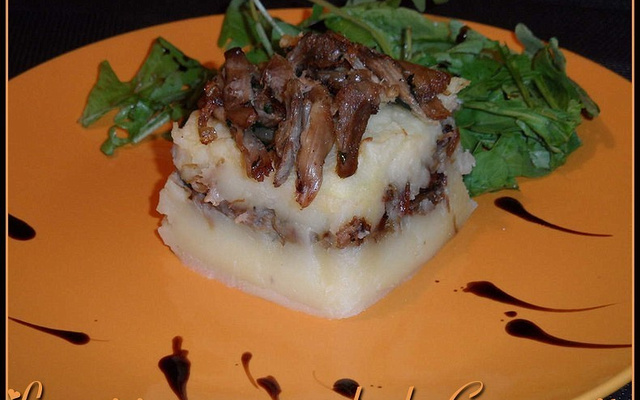 Parmentier au confit de canard classique