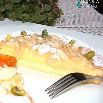 Tarte légère citron amande