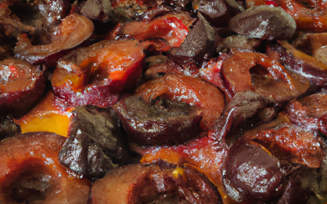 Chanciau aux prunes rouges