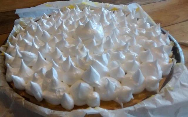 Tarte au citron meringuée à partager