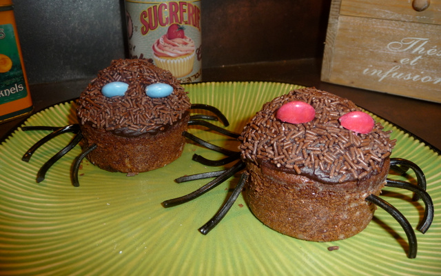 Cupcake araignée