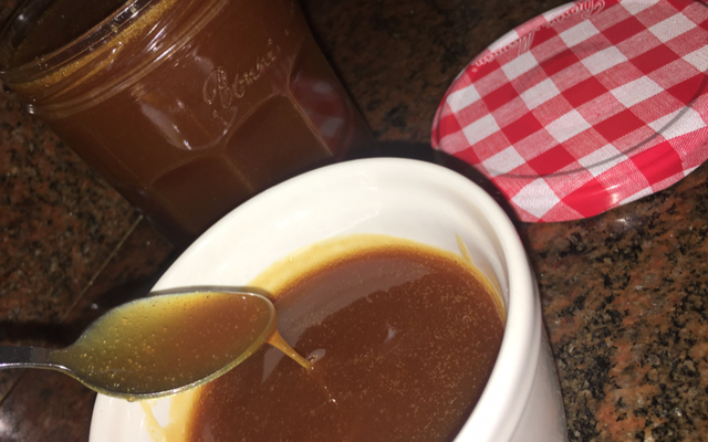 Sauce caramel et beurre salé