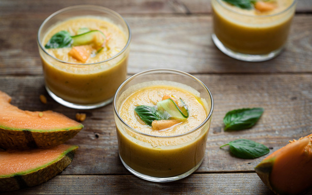 Soupe de melon au St Môret®