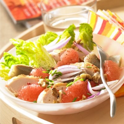 Salade de poulet au pamplemousses de Floride