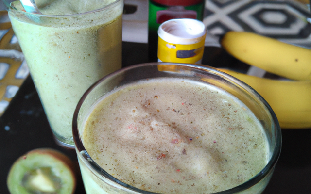 Smoothie à la banane et au kiwi