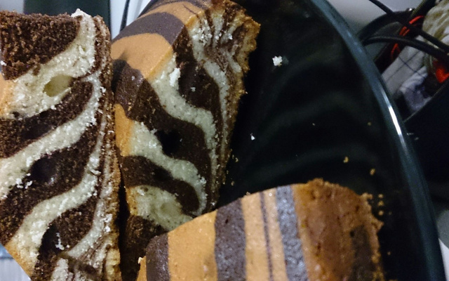Gâteau tigré ou zebré