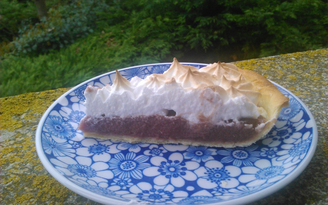 Tarte framboise meringuée