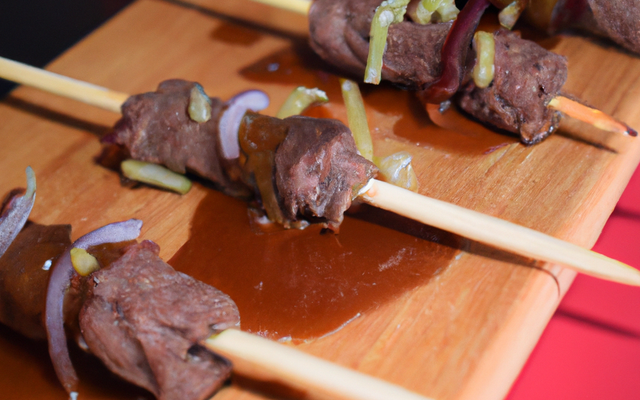 Brochettes de bavette de bœuf