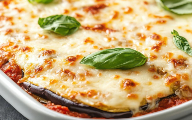 Lasagnes aubergines et ricotta