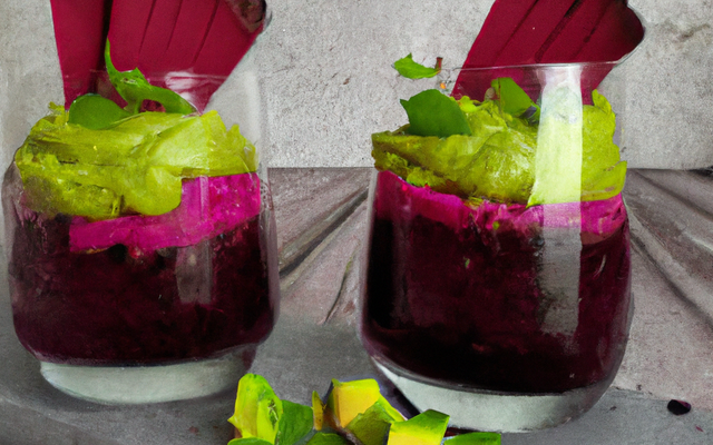 Verrine avocat betterave