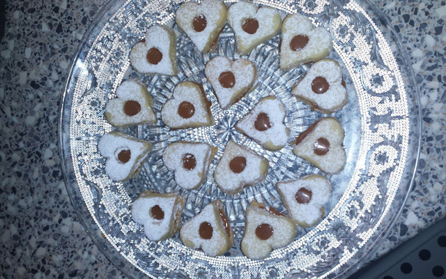 Etoiles à la confiture de fraise