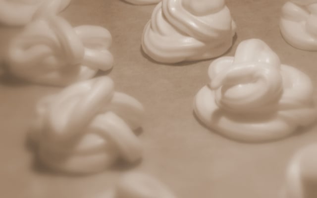 Les meringues maison