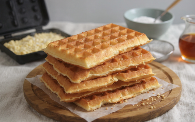 Gaufres légères sans beurre