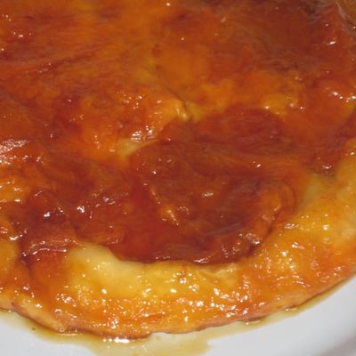 Tarte tatin au melon et au miel de lavande