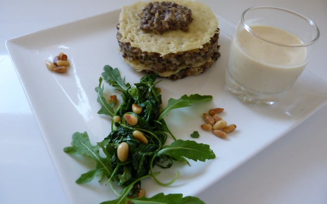 Mille feuille de lentilles