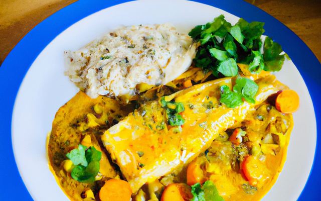 Poisson aux légumes du soleil sauce curry