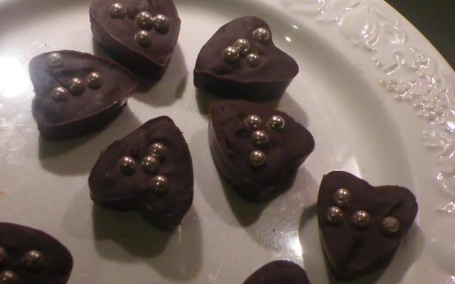 Chocolats de la St Valentin à la violette