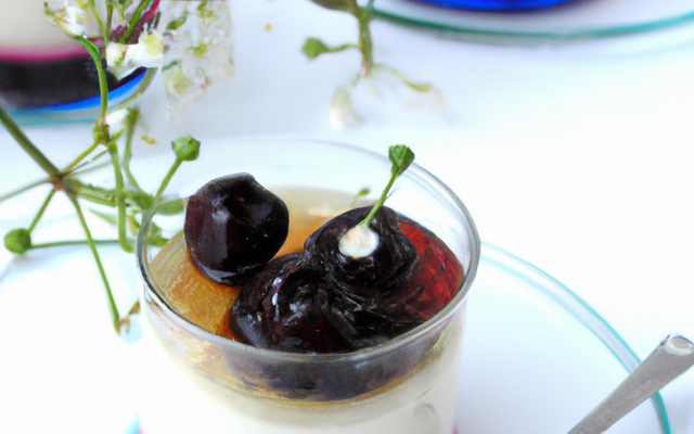 Panna-cotta des sous-bois en verrine