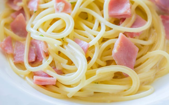 Pâtes au jambon