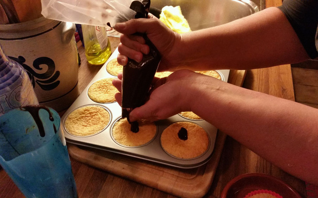 Fondant chocolat et poire