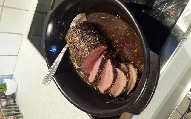 Rôti de boeuf (rosbeef) au four