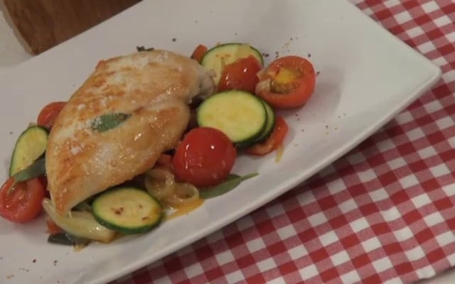 Escalope de poulet à la méditerranéenne