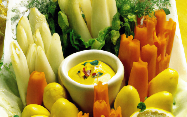 Farandole de crudités en habit de citronette